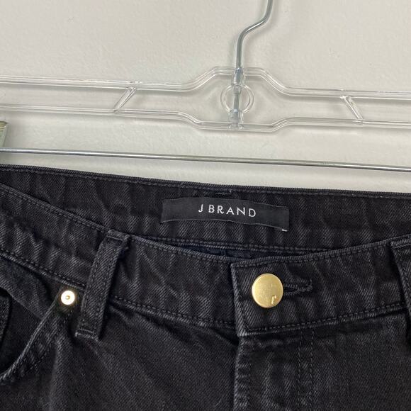 J Brand Jake Slim Boyfriend Jean Gothic Black Distressed 100% Cotton Size 30 - Picture 5 of 11
